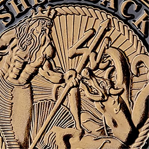 Монета на Повикване на ВМС на САЩ Shellback Crossing The Line Спомен Моряк САЩ От Позлатен Метал Подаръци
