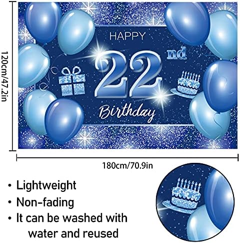 Честит 65–ия Рожден Ден на Фона на Банер Декор В Синята Точка С Пайети 65 Години Тематична Украса за Парти в чест на рождения Ден за Мъже, Дамски Принадлежности