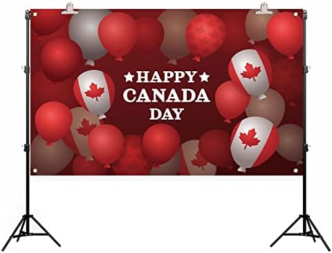 Фотофон на Канада Ден за Снимки Банер с Деня на Канада и Канадския Декор, Украса за парти в чест на Деня на Канада и Аксесоари за Домашни партита