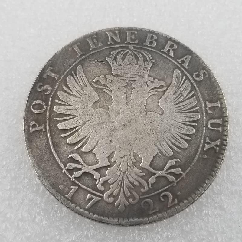 Старинни ръчно изработени изделия 1722 Възпоменателни Монети Възпоменателни Медали могат да Звучи Имитация на Сребърен долар на Външната търговия 1791