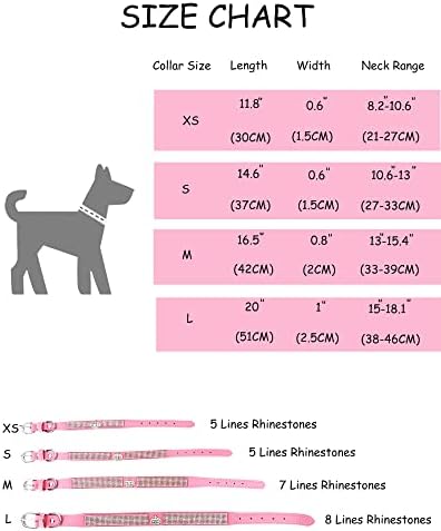 Нашийник с пайети за малки кучета със средни размери, Нашийници с кристали във формата на Корона за момичета и момчета, Яки за кученца с диаманти, Регулируем нашийник за котки SOFE от кожа и велур (S (10,6-13/27 см-33