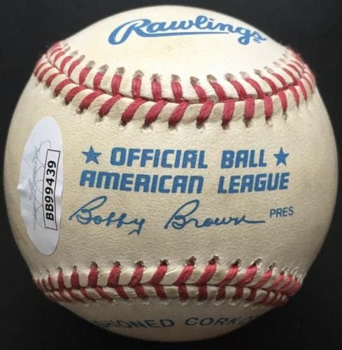 Дон Драйсдейл с автограф в Американската лига бейзбол, JSA LOA - Бейзболни топки с автографи