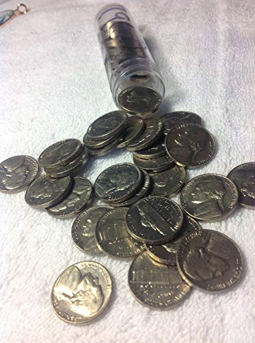 1962 P Пълно преобръщане (40 монети) Jefferson Nickels - Скъпоценен камък БУ - Оригинал - Диамант, Без лечение - Мента държавата на Монетния двор на САЩ