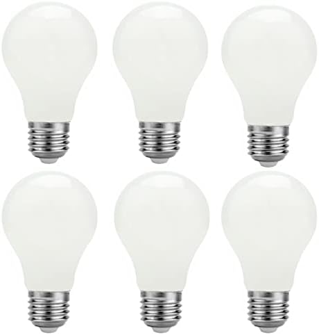 Lxcom Lighting A19/A60 Глобус на електрическата Крушка 7 W Еквивалент на 70 W 4000 До Естествена Бяла Led Лампа за Домакински Уреди на Декоративни осветителни Тела за Тоалетна Маси