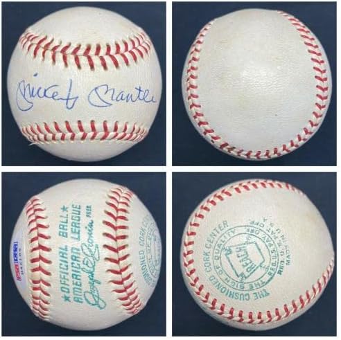 Подписан Мики Мэнтлом Бейзболен комплект от 5 бейзболни топки Cronin Budig MacPhail JSA PSA/DNA LOA - Бейзболни топки с автографи