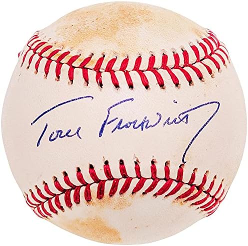 Официален представител на AL Baseball Филиадельфия Филис с автограф от Тод нещо относно поведението на Фрувирта, инв Балтимор Ориълс № 210201 - Бейзболни топки с автографи