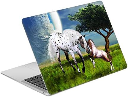 Дизайн на своята практика за главата, Официално Лицензиран Simone Gatterwe Love Forever Horses, Vinyl Стикер, Стикер върху кожата, която е Съвместима с MacBook Air 13,3 A1932/A2179