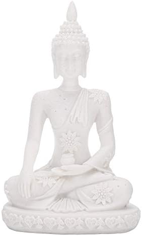 DaMohony Медитирующая Седнала Статуя на Буда Дърворезба на Статуетка на плавателни съдове за Декорация на Дома Тенис на Украшение
