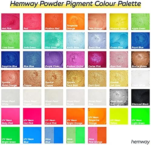 Прахобразен пигмент за епоксидни бои Hemway с ултра-Блясък, Луксозни Метални Пигменти за епоксидни, полимерни, полиуретанови бои, бижута и плот - 50 г / 1,75 грама - Метална Лъскава Мед