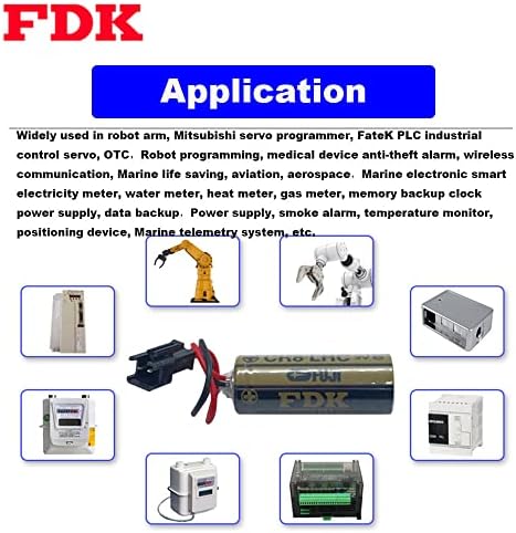 XIAOXX (брой 80) Батерия Fuji FDK CR8-LHC, 3 2600 mah, Разменени литиева батерия за TOTO CR8-LHC TH559EDV410R (Без акумулаторна батерия)