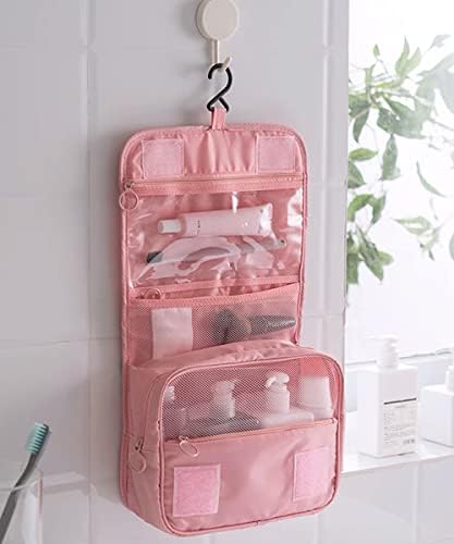 Подвесная Пътна чанта за тоалетни принадлежности Fxkoolr, Преносима Чанта за женските Чанти, със здрави куки (Розов)