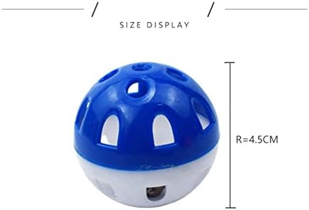LIZHOUMIL Bell Ball Играчка-Камбанка, Сонди, Кух Балон е Забавна и Развлекателна Интерактивна Играчка за Котки, Мрежест топчета-Камбанка (Случаен цвят е Около 5 см