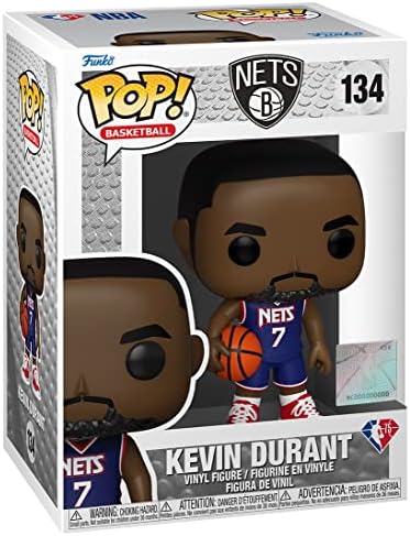 НБА: Нетс - Кевин Дюрант (Сити 2021), Фанко Поп! Vinyl фигурка (в комплект със съвместим защитен калъф Pop Box)