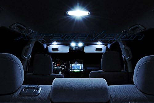 Вътрешен led лампа Xtremevision за Jaguar X-Type 2001-2009 (6 бр), студен бял комплект вътрешни led + Инструмент за инсталиране