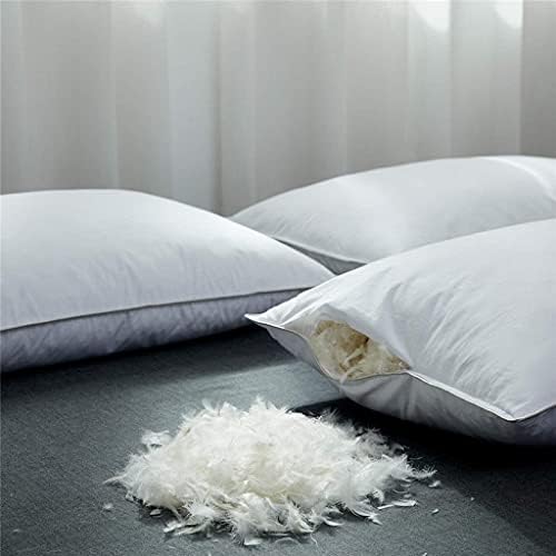 MMLLZEL Бели Възглавници от Гъши пух за Сън, Памучен Непромокаемая възглавници за легло в формата на миди (Цвят: A, размер 65X65 см)