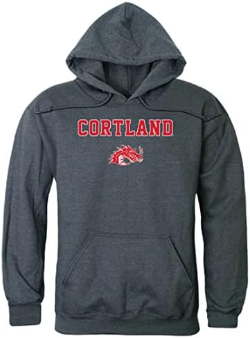 W Republic SUNY Cortland Червени Дракони Училищен Пуловер Hoody С качулка