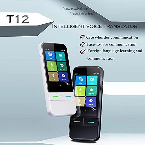 IULJH AI Voice Преводач в реално време на 138 няколко онлайн езици с Гласов запис на Голям Сензорен екран с диагонал 3.1 инча, Обучение конвертиране на T11 (Цвят: D)