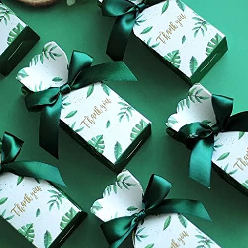 WSSBK 10 бр. прости Кутии за шоколадови бонбони с черепашьими листа, Подарък кутия за Пътуване, Хартиена Кутия за Сватба, Рожден Ден, Коледа подарък, Опаковка, Благодаря ви (Размер: ХХХ-Large)