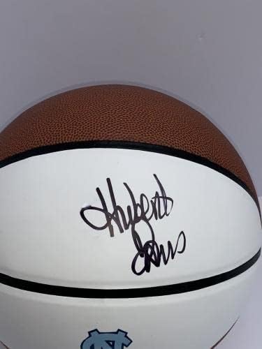 Хьюберт Дейвис подписа договор с треньор по баскетбол в Северна Каролина Tar Heels Jsa Coa - Баскетболни топки с автографи