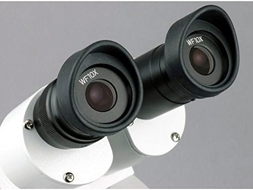 Цифров бинокъла на стереомикроскоп AmScope SE306R-PZ-M, инсталиране отпред, с окулярами WF10x и WF20x, 20-кратно /40-кратно/80-кратно увеличение, 2-кратными и 4-кратными обективи, горни и долни галогенным осветление,