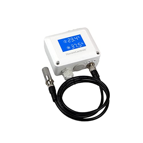 RS-485 Филтър от неръждаема стомана, LCD дисплей Сензор за температура и влажност на въздуха (5 м)
