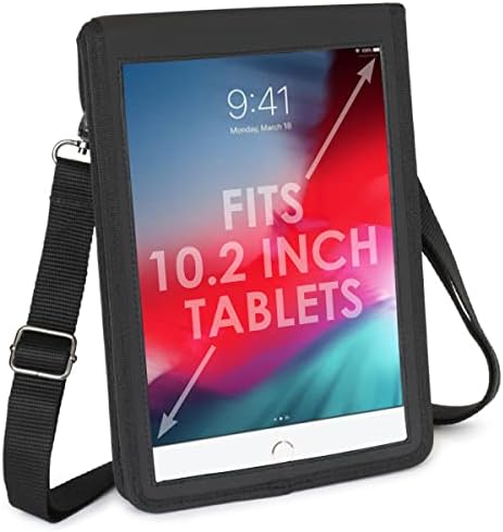Калъф за носене на 9-инчов таблет USA GEAR - Неопреновый калъф за таблет с отворена предна част и пагон - е Съвместим с Galaxy S3 9,7 iPad 2 Air и други 9-инчови планшетами