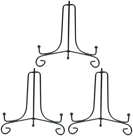 HANABASS Поставка за книга на дисплея Настолна Поставка 3шт Притежателя Чиния, Поставка За дисплея на Анти-Желязна Плоча Статива Поставка За Картина Поставка за Чаено Торта Скоба за Домашно Магазин Поставка за Книга
