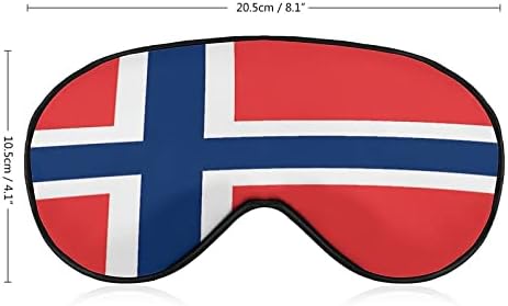 Маска за Сън с флага на Норвегия с Регулируема Каишка Мек Калъф За Очите Затемняющая Превръзка на Очите, за да Пътуват Релаксиращ Сън