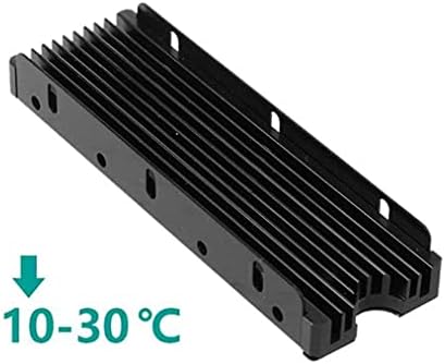 Твърд диск M. 2 heatsink 2280 Двустранен радиатор с термосиликоновой подложка за твърдотелно устройство за съхранение на PCIE NVME M. 2 или NGFF SATA M. 2 (черен)
