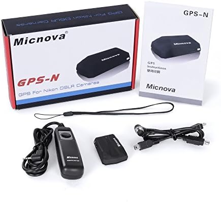 Micnova GPS N DSLR Камера, GPS Приемник за Nikon D800 D3200 D90 D7100 D5200 D4 D600 D5100 D7000 D300 D300S