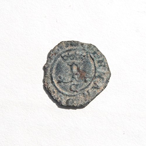 1474 ES Испания Фердинанд и Изабела 1474-1504 6 Монета от епохата на Колумб е Много добра