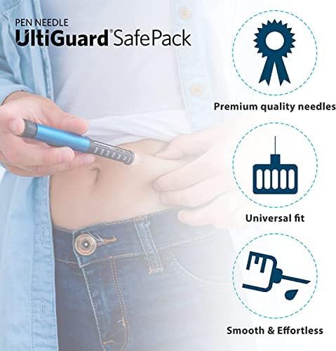 Универсален контейнер за писалки UltiGuard Safe Пакет с игли и остри предмети за инжектиране на инсулин в домашни условия и сигурно рециклиране на орел, Размер: Мини 6 мм (1