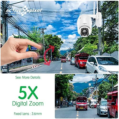 Активен Пиксел 4g Безжична 3g SIM-карта 2MP 1080p 5X Оптично Увеличение ПР Външна Вътрешна PTZ Водоустойчив IP66 Двустранен Камера за Сигурност