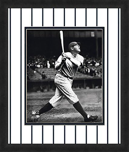 Снимка Полноцветного подложка с логото на MLB Ню Йорк Янкис Бейб Ruth Размер 16x20 см, бял