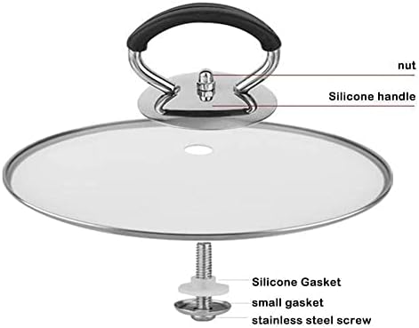Универсална покритие за Тигани, Горна Замяна Дръжка За Ръкохватка, Дръжка За Кухненски Съдове за готвене, Стоманен Инструмент, Аксесоари За Задържане на Капака на Тигана