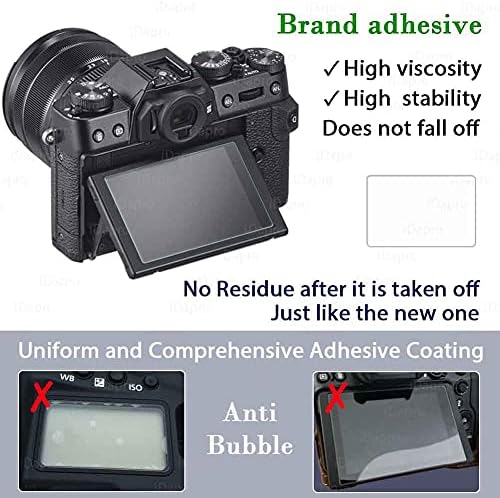 Защитно фолио за екрана Nikon D7100 D7200 + Защитно фолио за стъкло на горния [2 + 2], лесна инсталация от закалено стъкло IDAPro