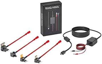 Комплект твърда окабеляване Road Angel RA7300C 5V (HWK) за камерата Pure Ultra Touch и Dash Cam, работи на всички автомобили, режим на паркиране, защита на хранене и лесна инсталация, USB Type C, кабел с дължина 3 m,