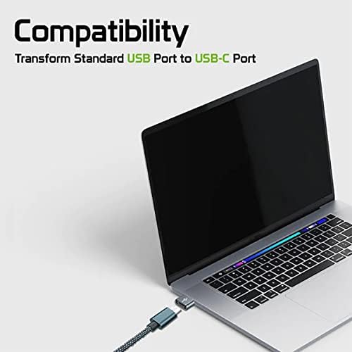 Бърз USB адаптер-C Female USB Male, който е съвместим с вашите Xiaomi 11TPro за зарядни устройства, синхронизация, OTG-устройства, като клавиатура, мишка, Zip, геймпад, pd (2 опаковки)