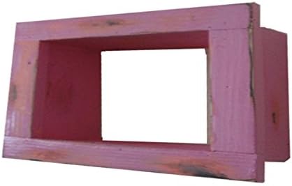 Дървена дисплей за сенки за очи - 9 x 6 - Ярко-Розово - Декоративна Възстановена Реколта обжалване