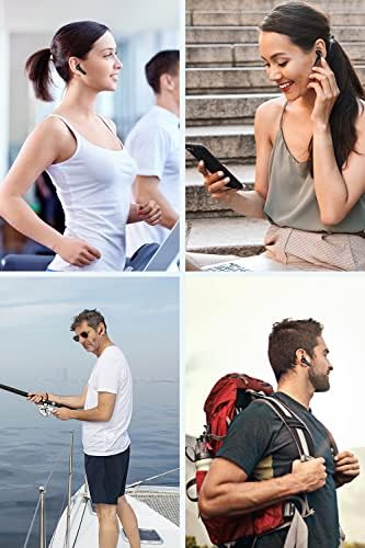 Kingstar Водоустойчиви слушалки Безжични Слушалки за iPhone Android, втулки True Bluetooth Слушалки с микрофон Сензорно Управление Автоматично Сдвояване Истински Противоударные слушалки Син Зъб за спорт