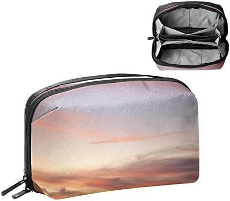 Органайзер за електроника, Clouds Dark Sunset Small Travel Cable Organizer Чанта За Носене, Компактни Технически Калъф-Чанта за Електронни Аксесоари, Кабели, Зарядно устройство, USB Твърди Дискове