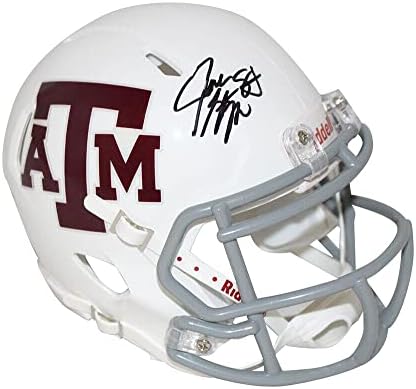 Бял мини-Каска Texas A&M Aggies с автограф Джейса Стернбергера JSA 30880 - Мини-Каски за колеж с автограф