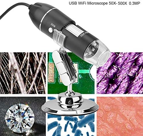 USB Микроскоп 50X-500X 0.3 MP led Микроскоп Ръчно Фокусиране 8 led USB-Лупа за Промишлена проверка на печатни платки, оценка на бижута, откриване и т.н