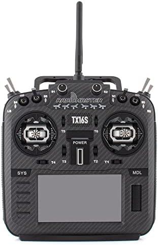 RadioMaster TX16S Mark II MAX Edition с честота 2,4 Ghz, 16-канален предавател EdgeTX OpenTX, Кожени дръжки, готови компоненти с ЦПУ, Mode 2 (сажди, ELRS w / AG01)