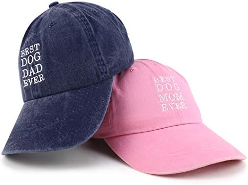 Магазин за Модни Дрехи на най-Добрата Двойка За Мама и Татко Кучета, Оцветен от Пигмента, Комплект шапки за еднократна употреба от 2 теми - Розов Черен