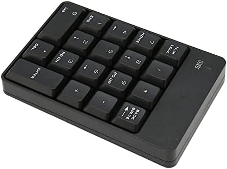Цифрова клавиатура Hosi USB с леко натискане на 18 клавиши 2.4 G Безжична Цифрова Клавиатура ABS-материал за офис (черен)