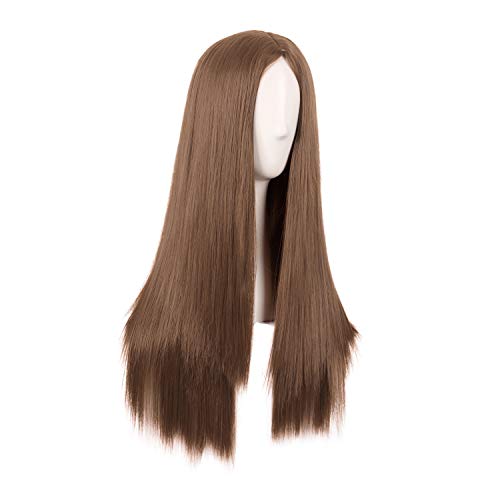 MapofBeauty 28 см /70 см, женски специален дълга права синтетични перука (черен)