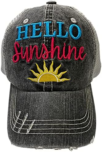 Дамски потертая бейзболна шапка на May & Grey Здравей Слънчице от May & Grey