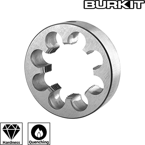 Metric Плашка Burkit M38 X 1 с Кръгла Рязане на Конец, Плашка с машинна резба M38 x 1.0 От Дясната страна