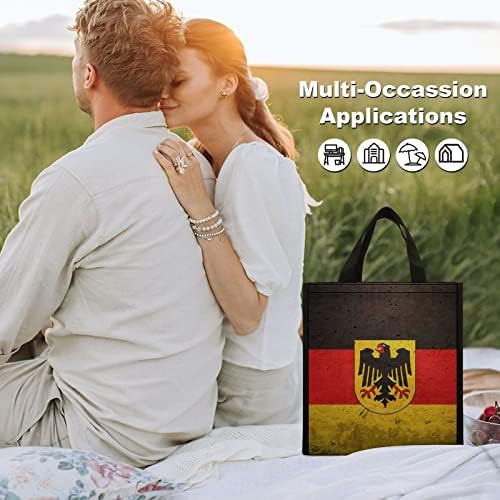 Немски Флаг с Германския Орел Обяд-Бокс Хладилник за Лед Чанта-Тоут Самозалепваща Чанта за Преносим Работния Пикник